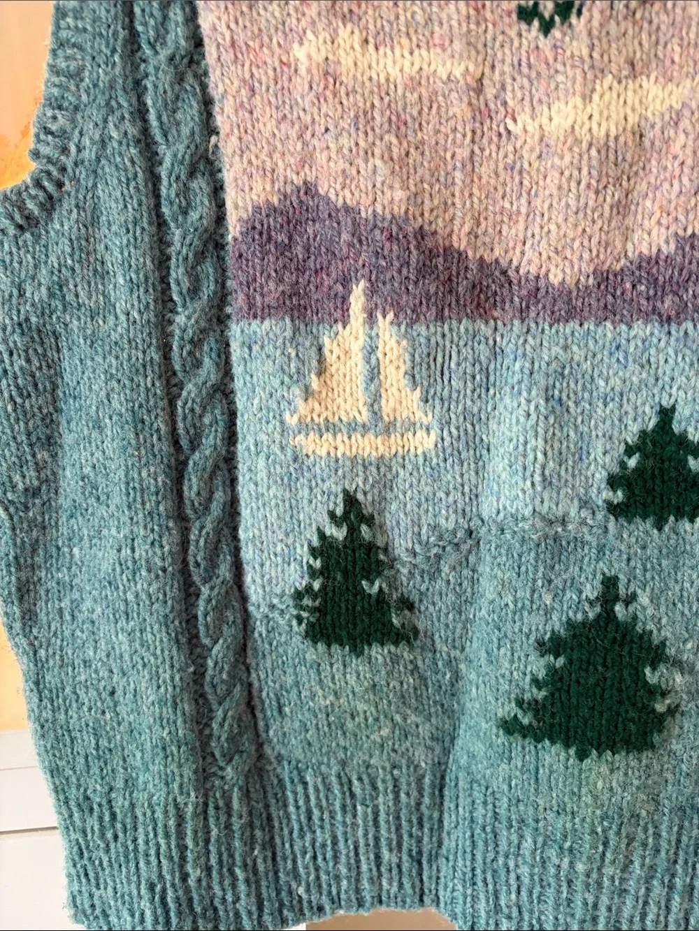 One of a Kind Coastal Sweater Vest - Picture 3 of 7